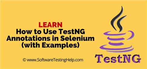 Testng annotations in Selenium