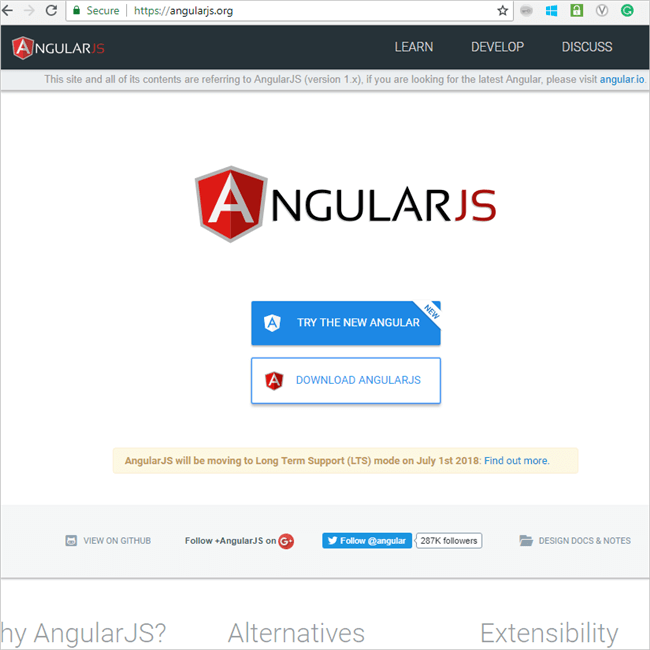 1.5 download the desired version of Angular JS
