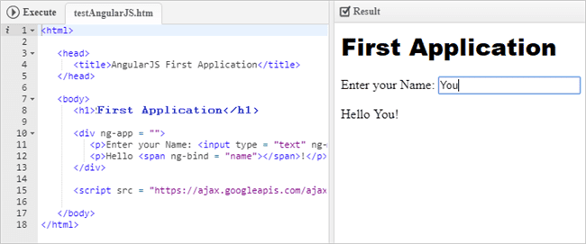 YOUR FIRST APPLICATION