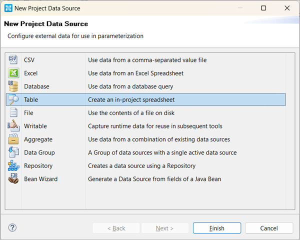 Adding New Data Source to the Test Suite