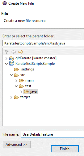 create a new file