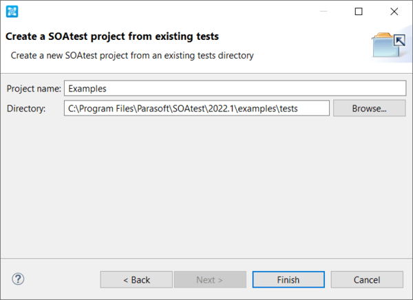 Create a Soatest project
